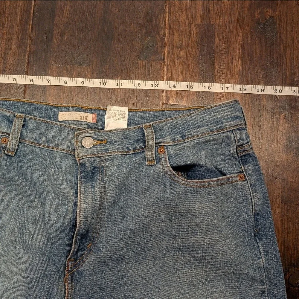 Vintage Levis 515 Jeans Women 16 36x31 Bootcut Mid Rise Stretch Denim Distressed